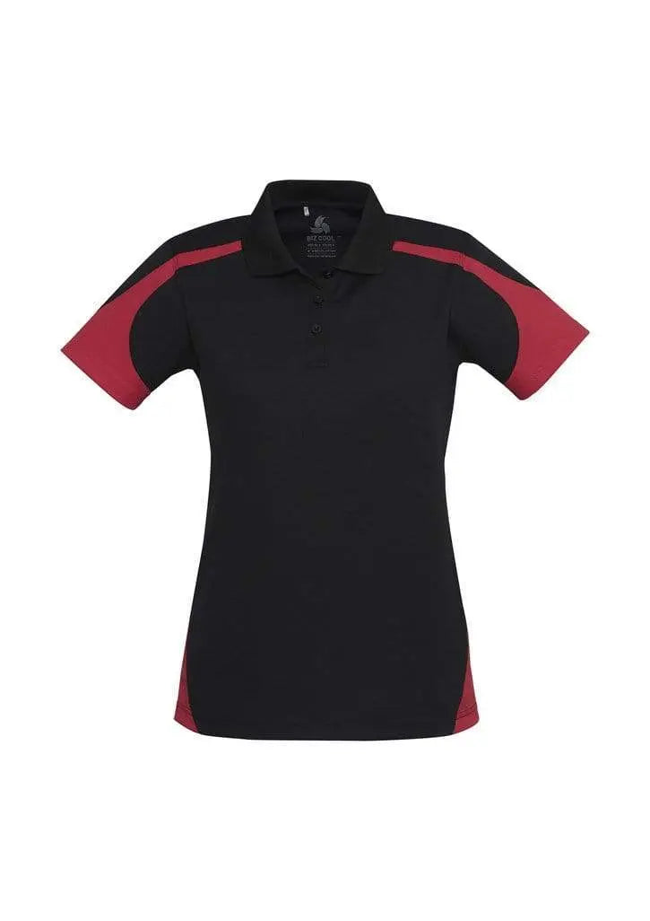 Biz Collection Casual Wear 8 / Black/Red Biz Collection Talon Ladies Polo P401LS